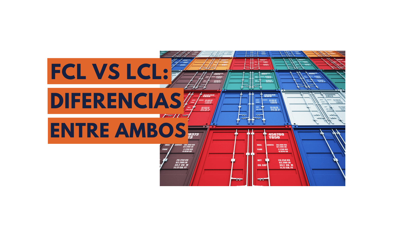 Contenedores preparados para transporte marítimo